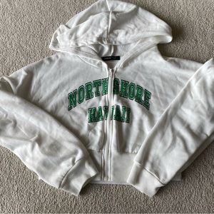 north shore hawaii zip up hoodie